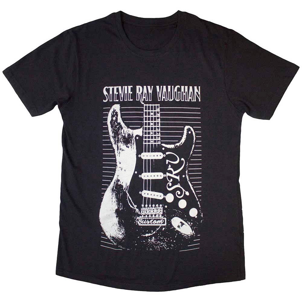 Stevie Ray Vaughan - Guitar Tshirt Homme - Noir